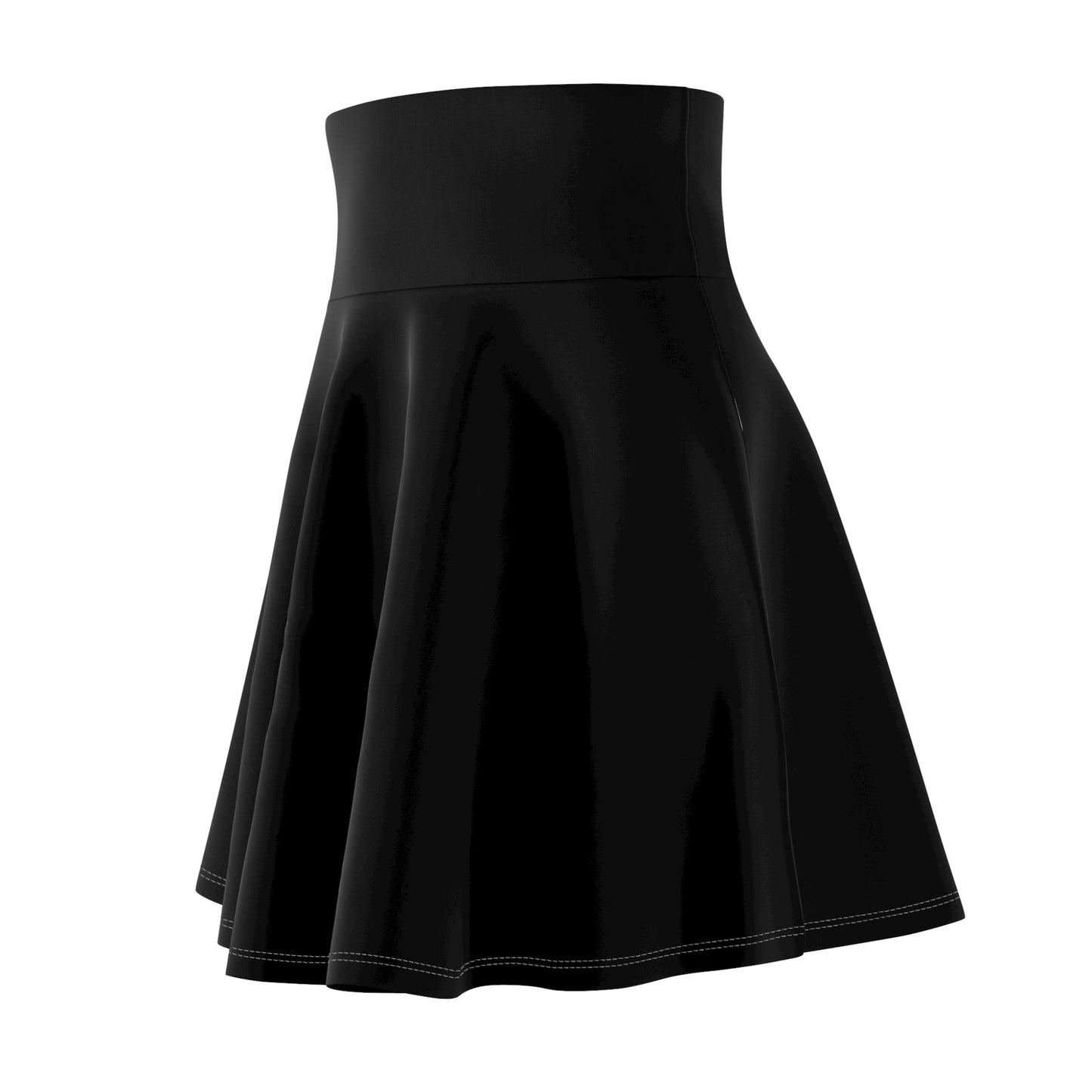 Snooty Fox Art Women's Skater Skirt (AOP) - Black