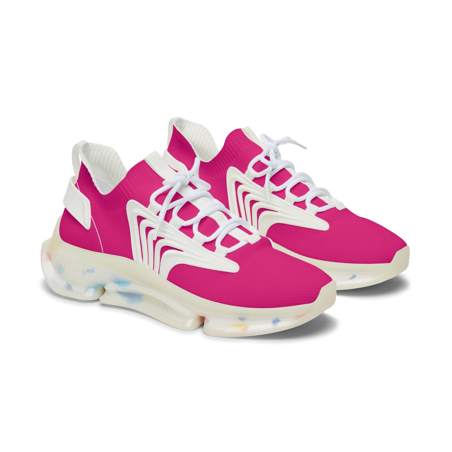 Snooty Fox Art Women's Mesh Sneakers - Mexico Pink