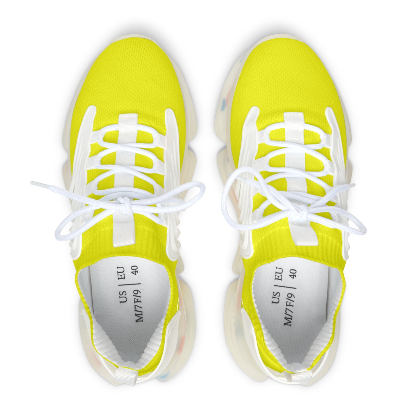 Snooty Fox Art Women's Mesh Sneakers - Neon Yellow