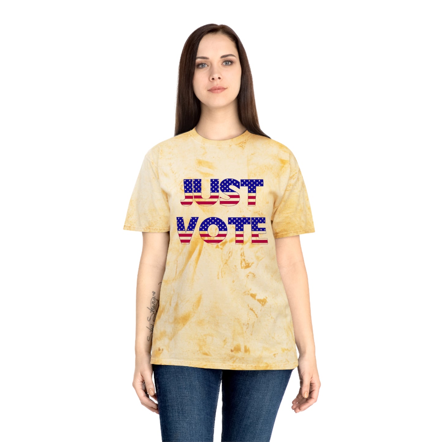 Snooty Fox Art Unisex Color Blast T-Shirt - Just Vote