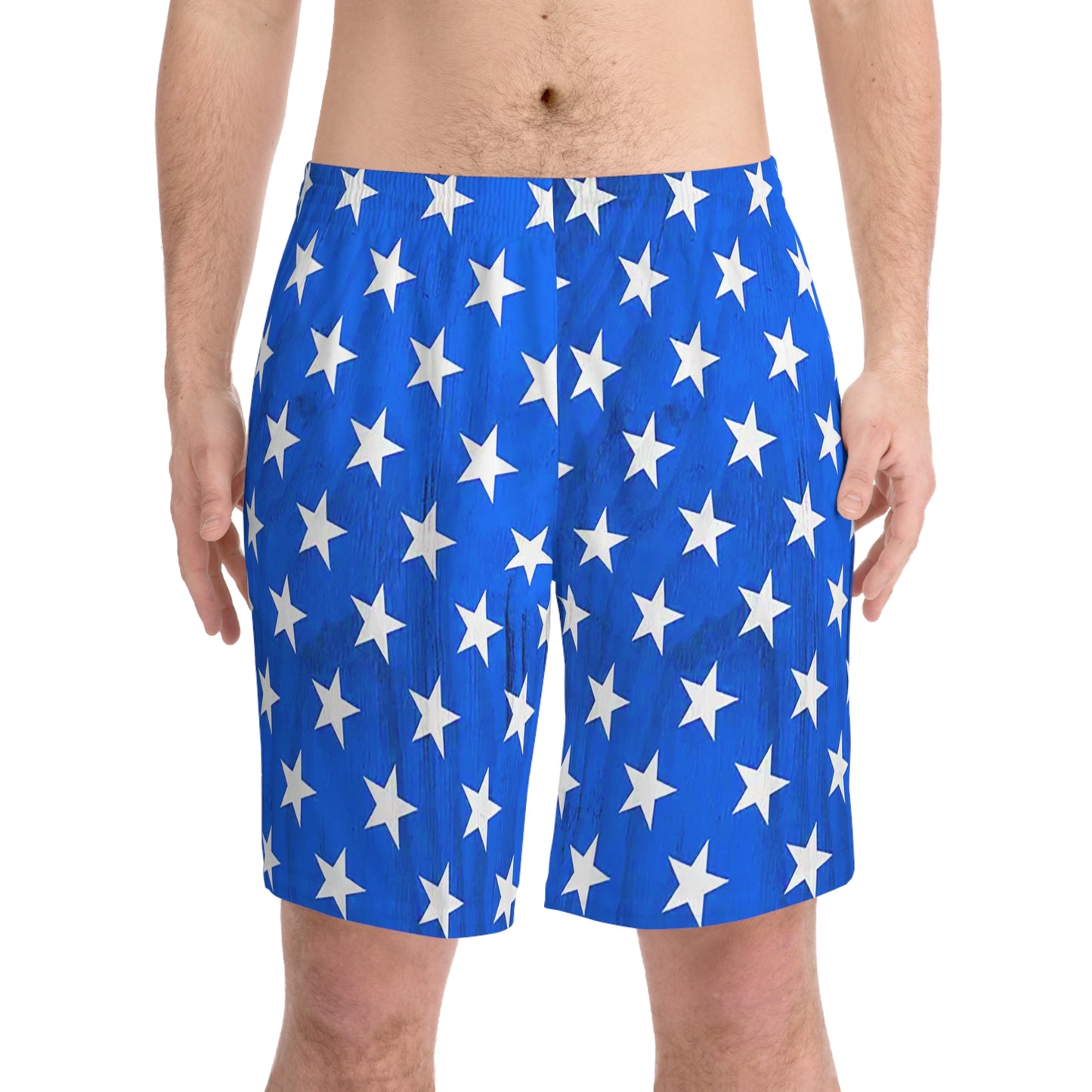 Snooty Fox Art Beach Shorts (AOP) - Blue Sea of Stars