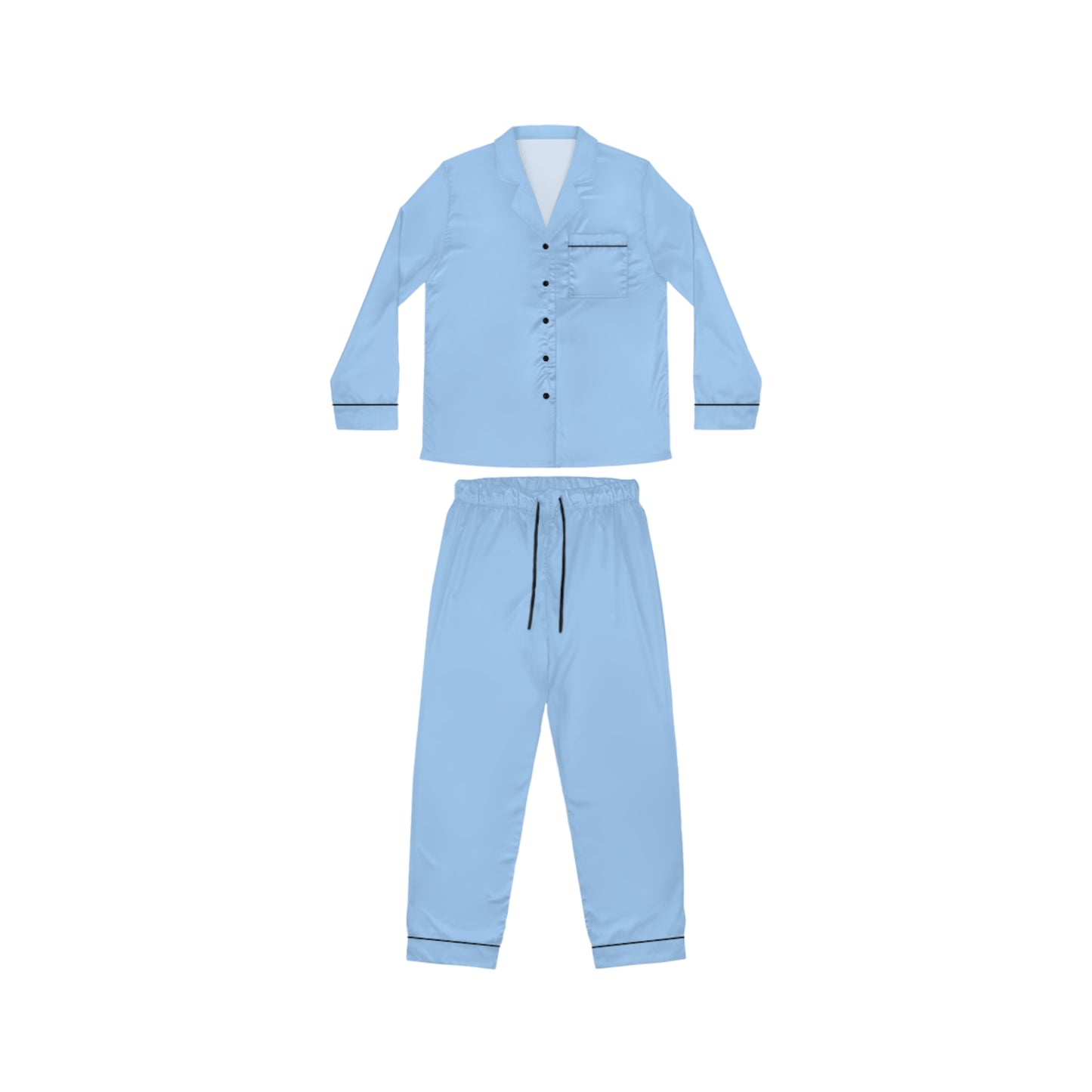 Snooty Fox Art Women's Satin Pajamas (AOP) - Baby Blue