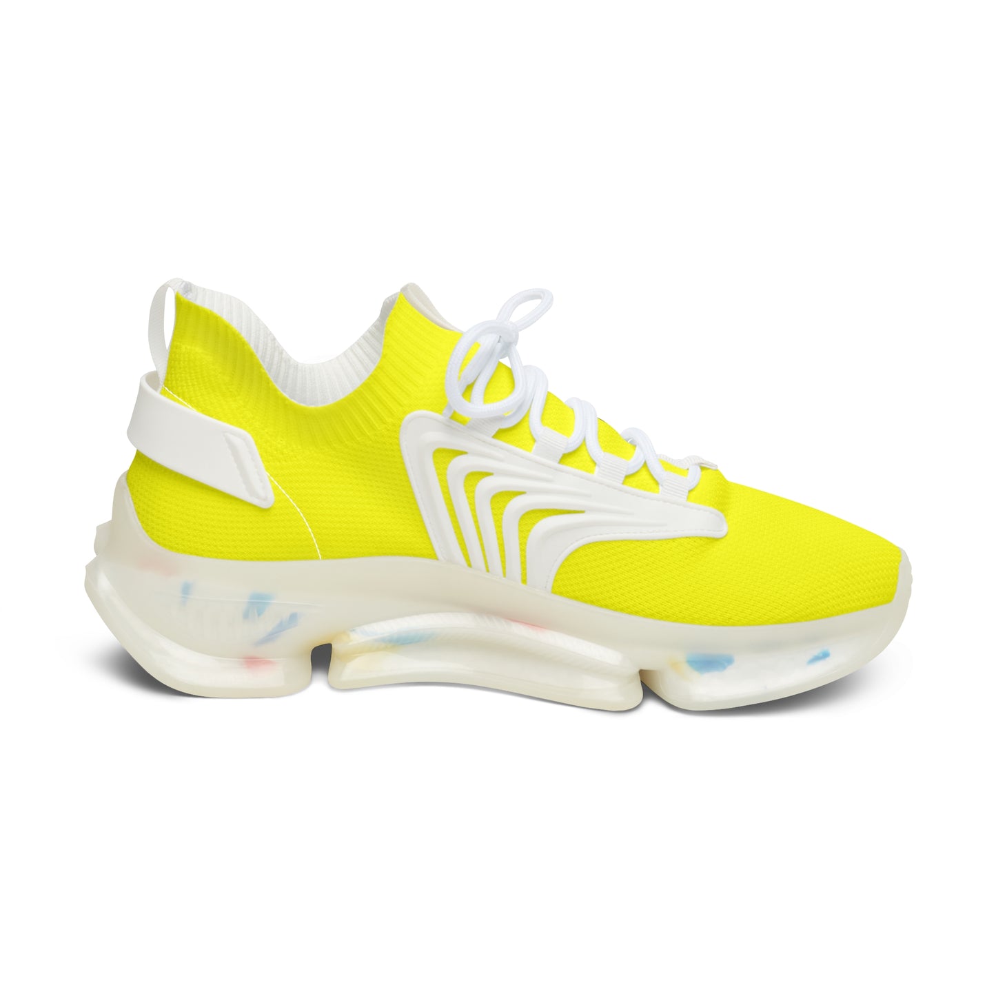 Snooty Fox Art Women's Mesh Sneakers - Neon Yellow