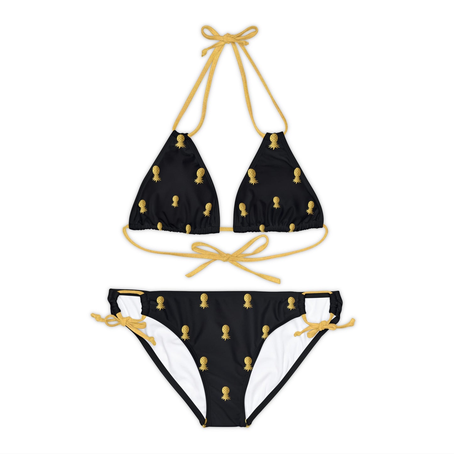 Snooty Fox Art Strappy Bikini Set (AOP) - Golden Pineapple
