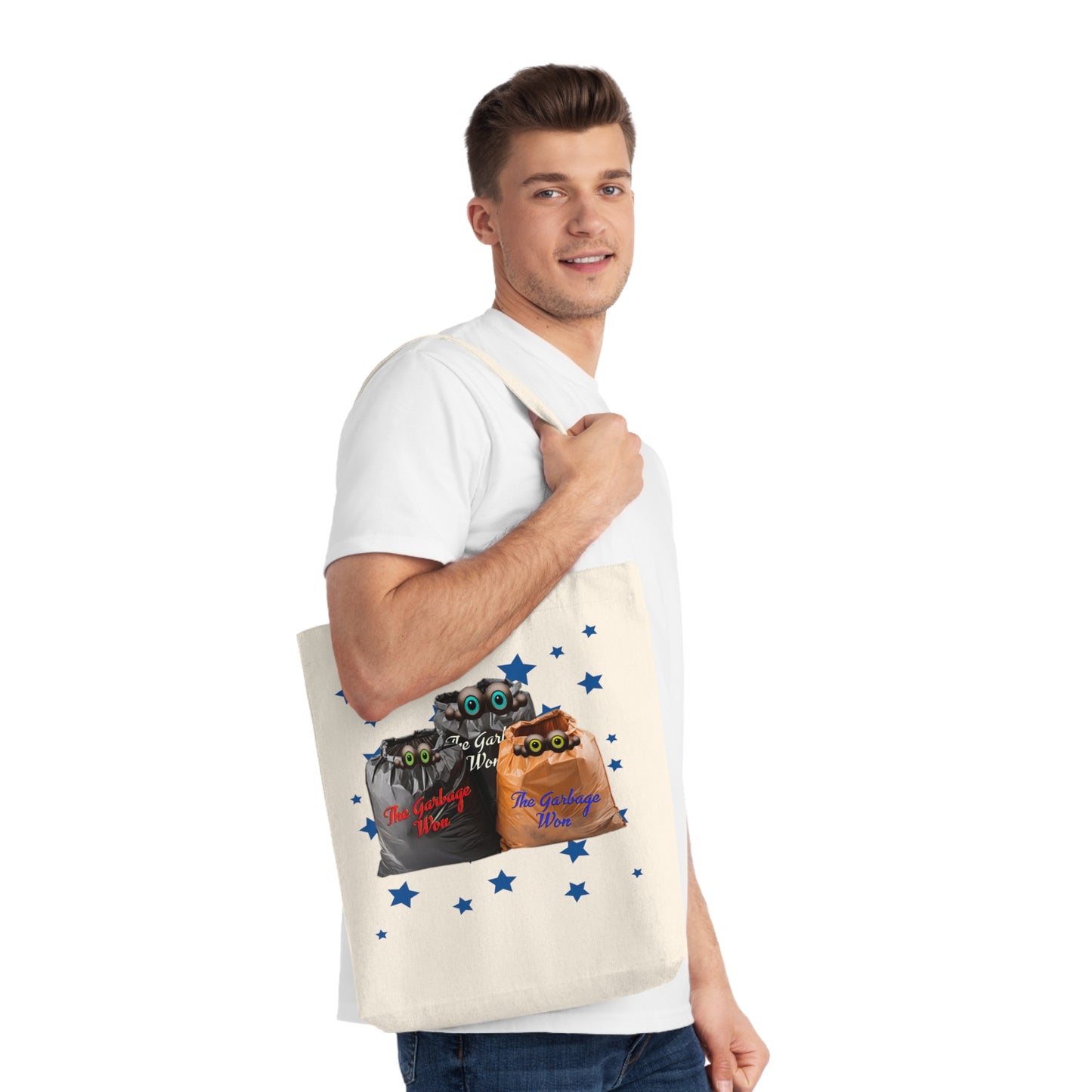 Snooty Fox Art Woven Tote Bag - Garbage Won