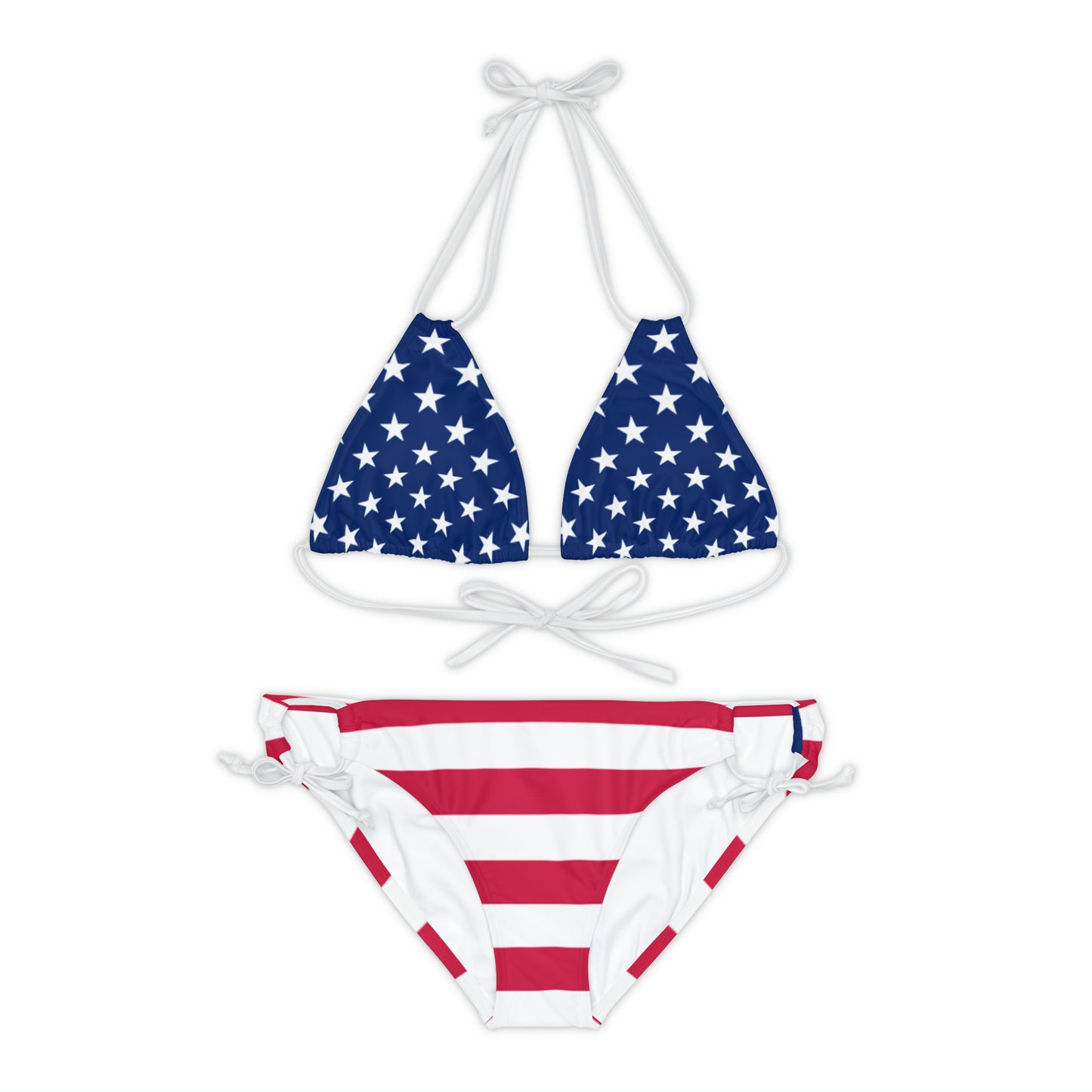 Snooty Fox Art Strappy Bikini Set (AOP) - USA Colors