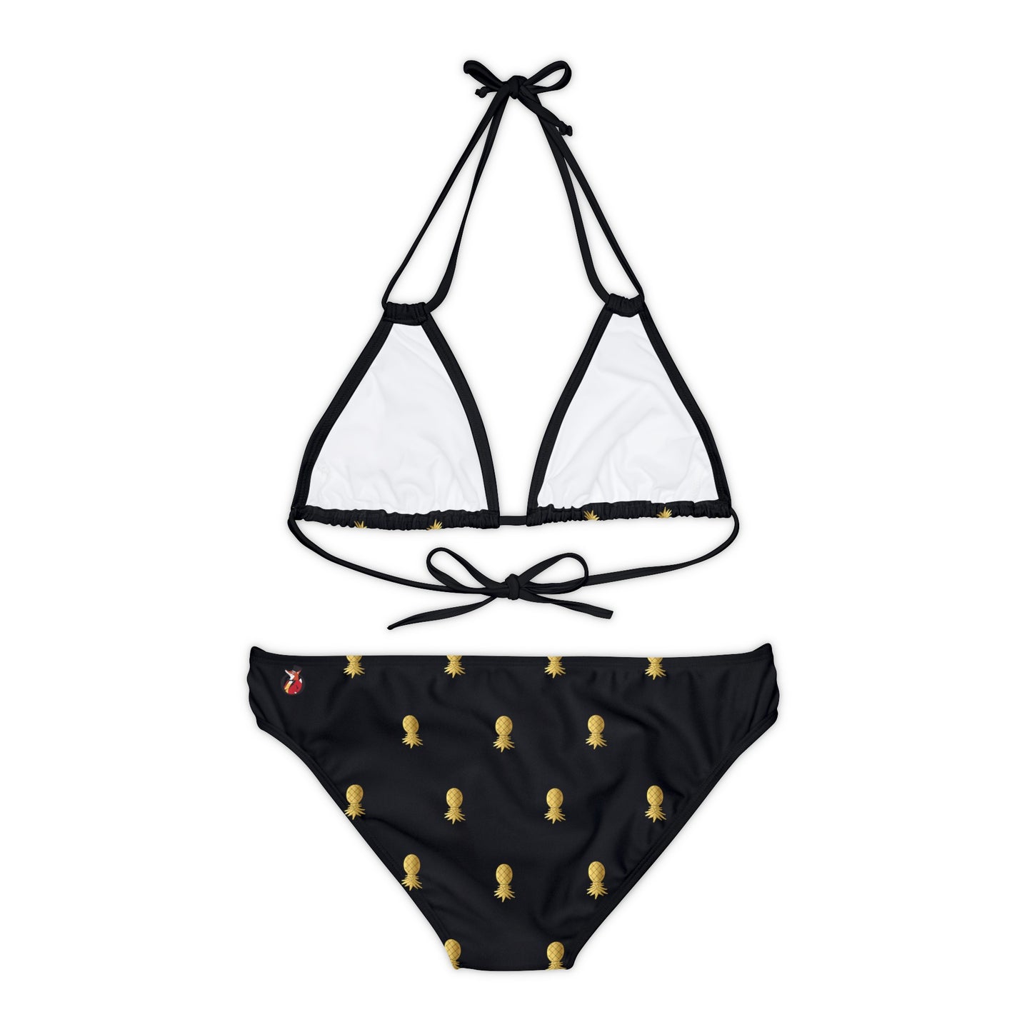 Snooty Fox Art Strappy Bikini Set (AOP) - Golden Pineapple