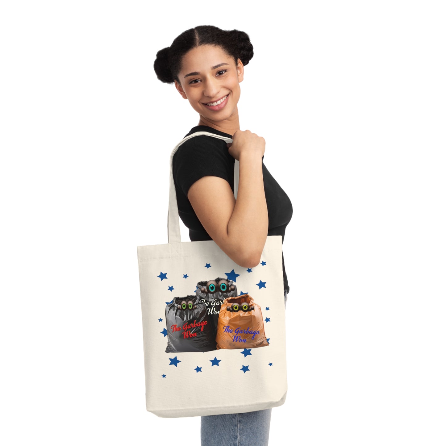 Snooty Fox Art Woven Tote Bag - Garbage Won