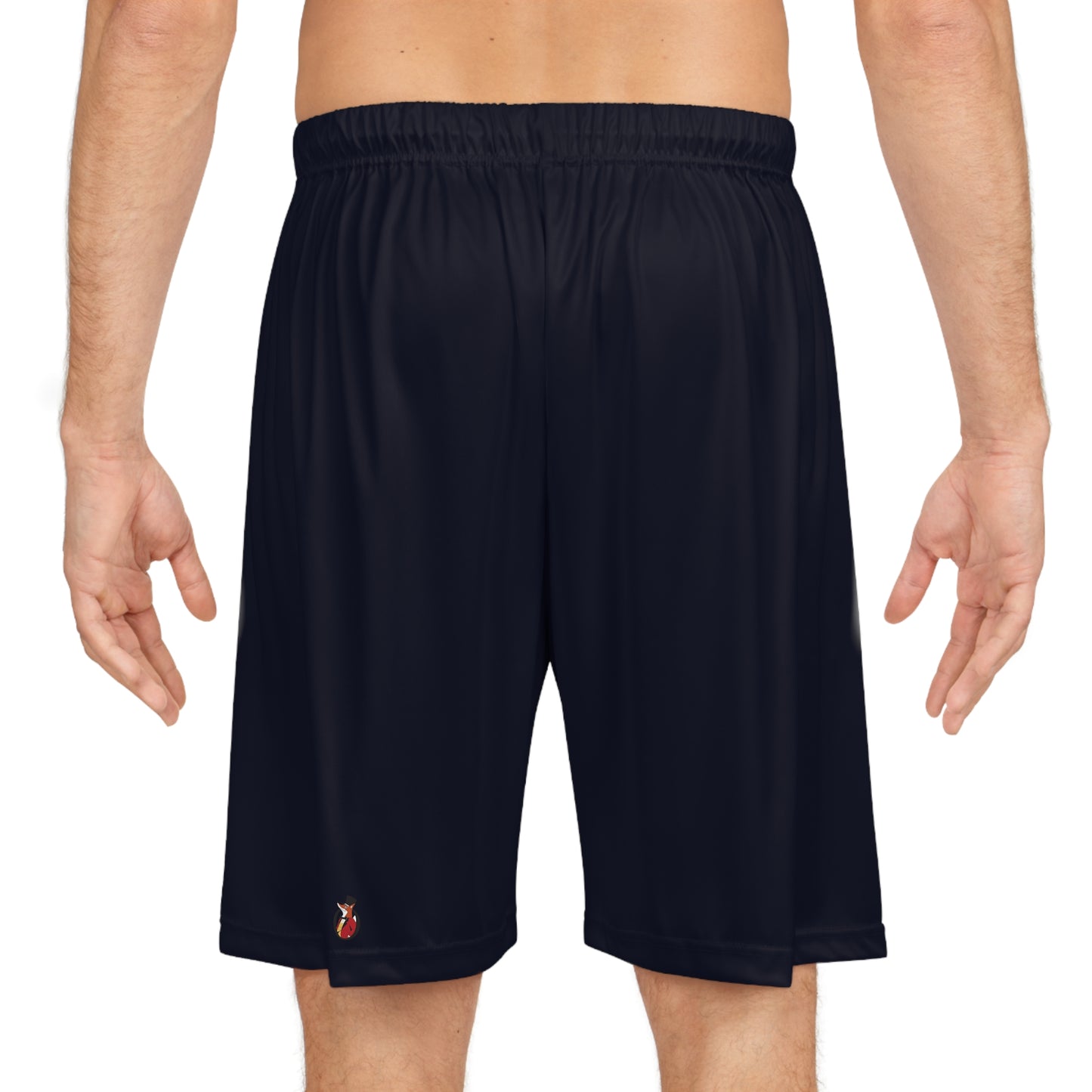 Snooty Fox Art Unisex Basketball Shorts (AOP) - Snooty Fox Art Logo