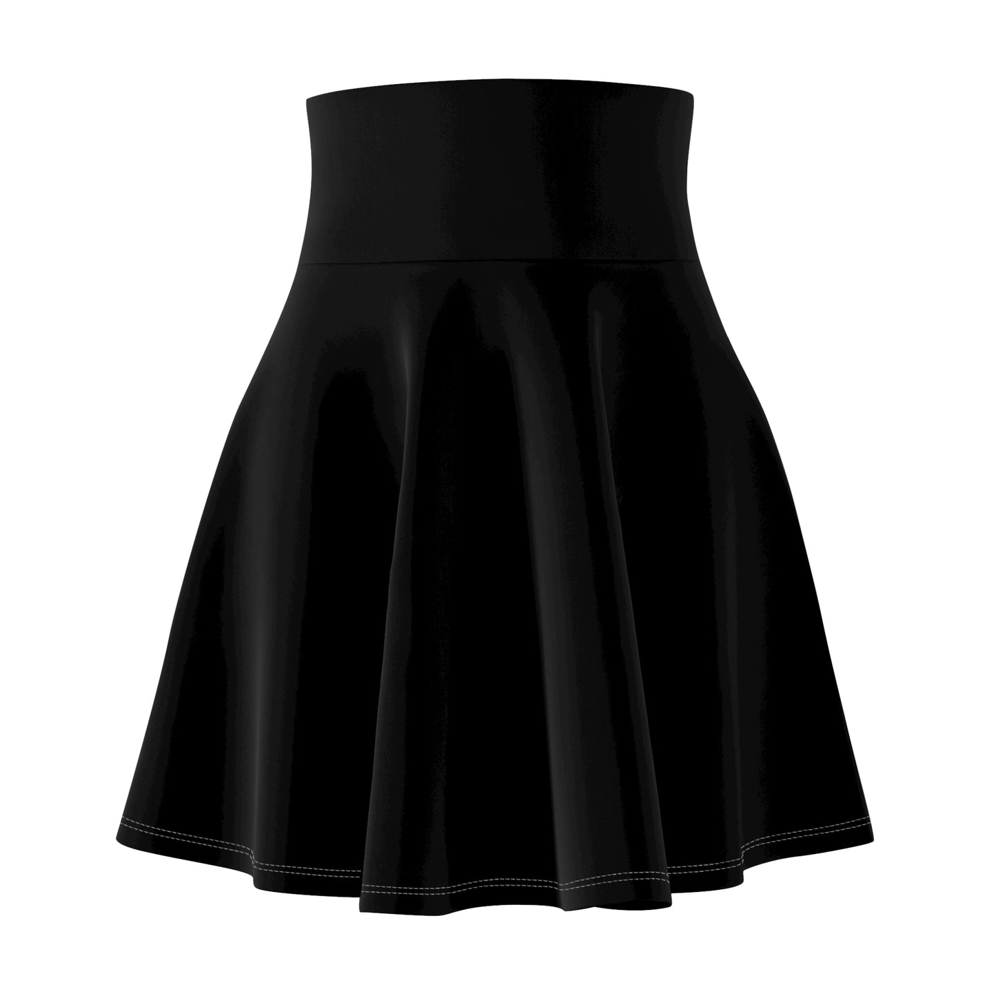 Snooty Fox Art Women's Skater Skirt (AOP) - Black