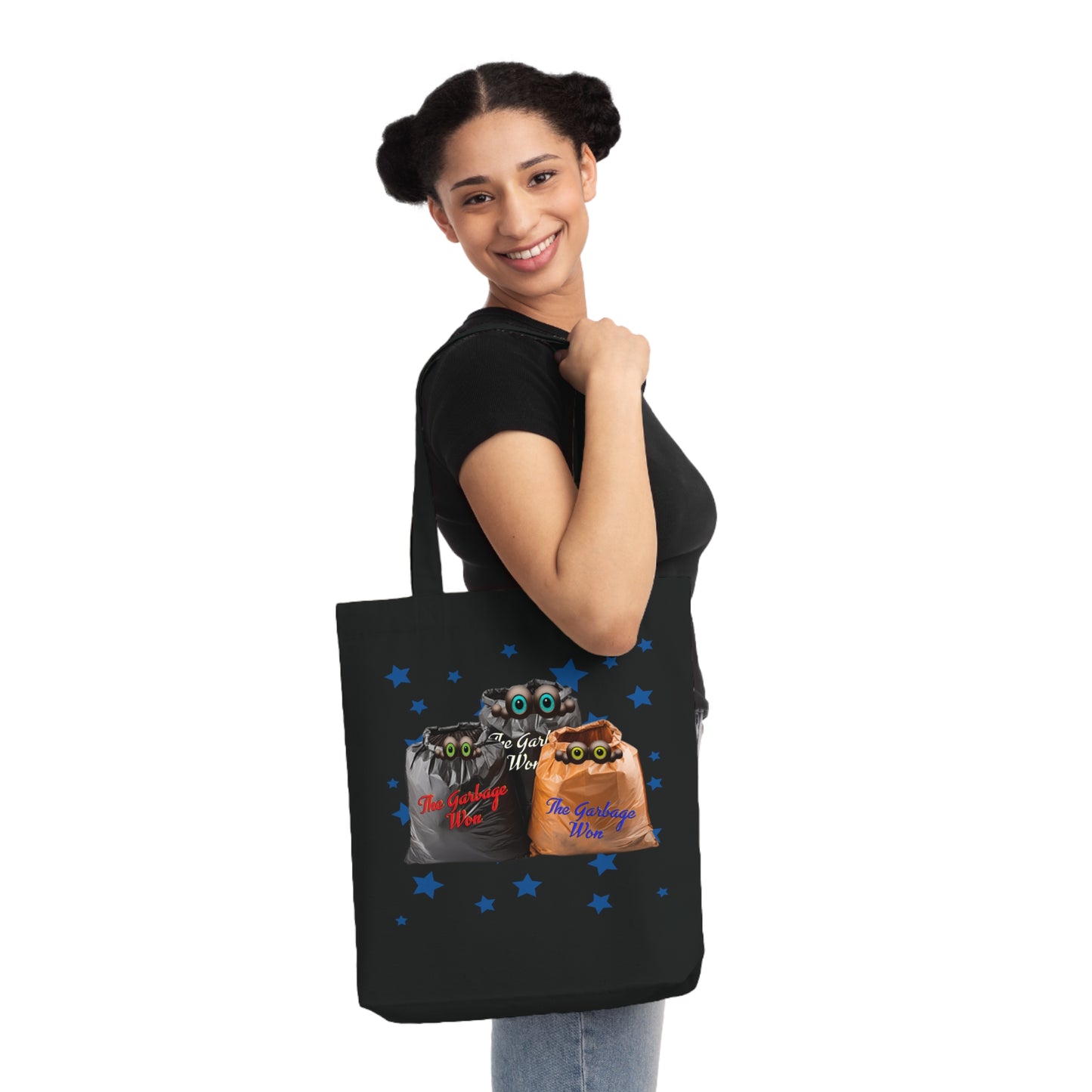 Snooty Fox Art Woven Tote Bag - Garbage Won