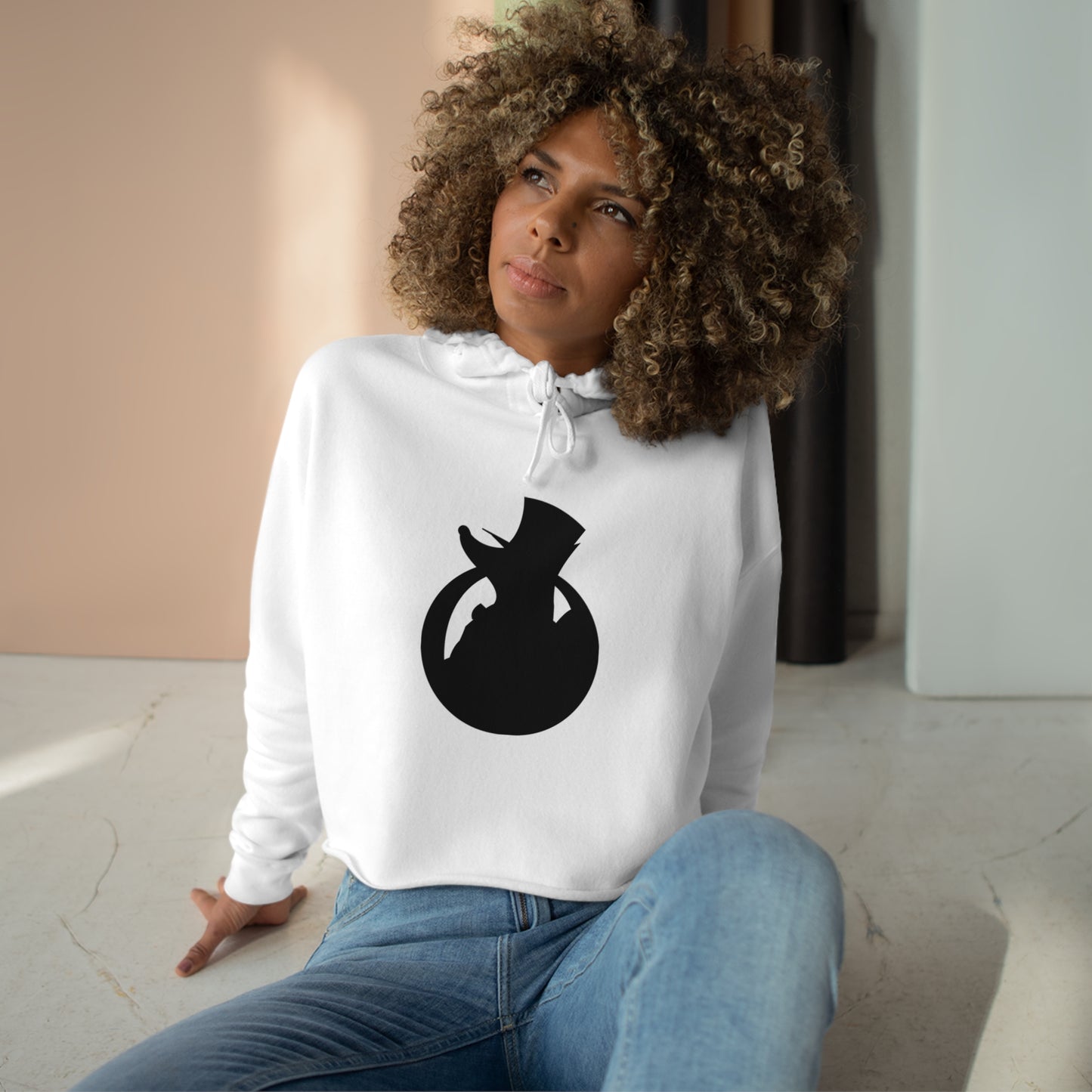 Snooty Fox Art Crop Hoodie - Snooty Fox Art Logo