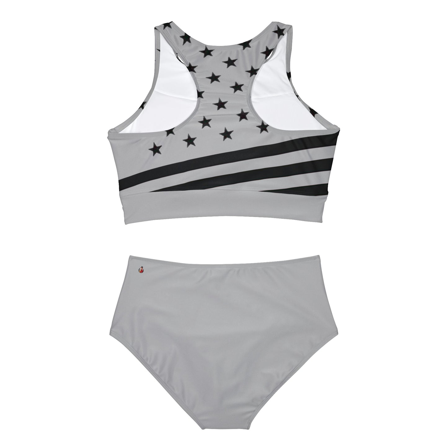 Snooty Fox Art Sporty Bikini Set (AOP) - Stars and Stripes