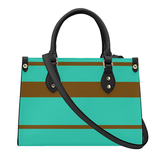 Snooty Fox Art -SF_B3 Luxury Women PU Tote Bag - Black -