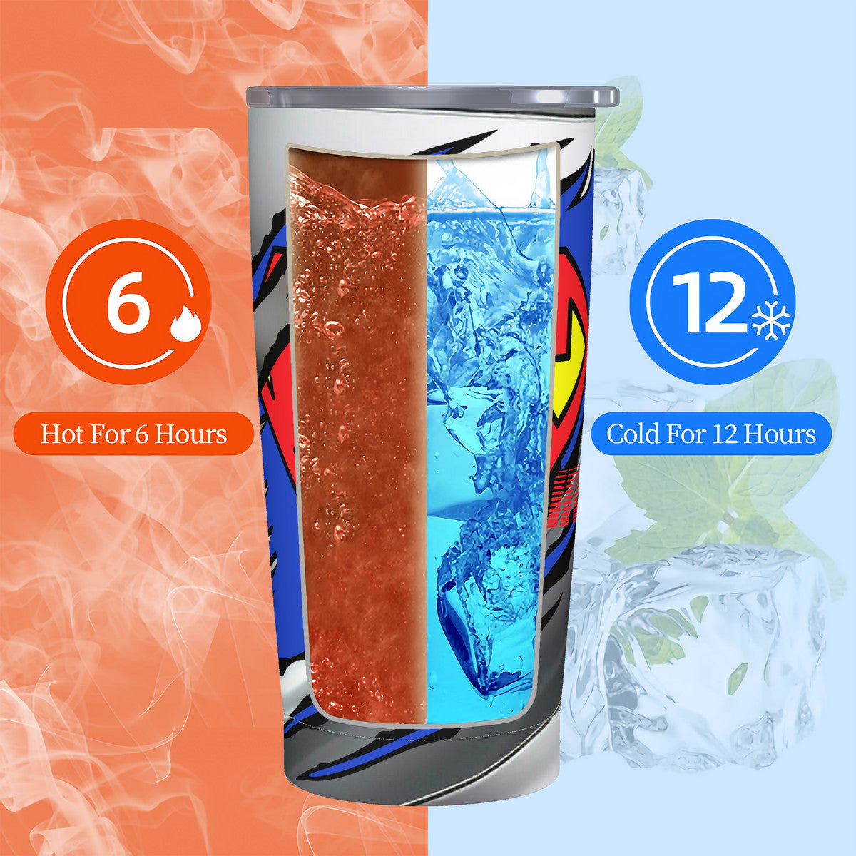 Snooty Fox Art - HC_C81 20oz Stainless Steel Straw Lid Cup - Survivor