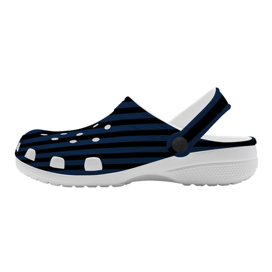 Snooty Fox Art Crocs Clogs - Black & Blue