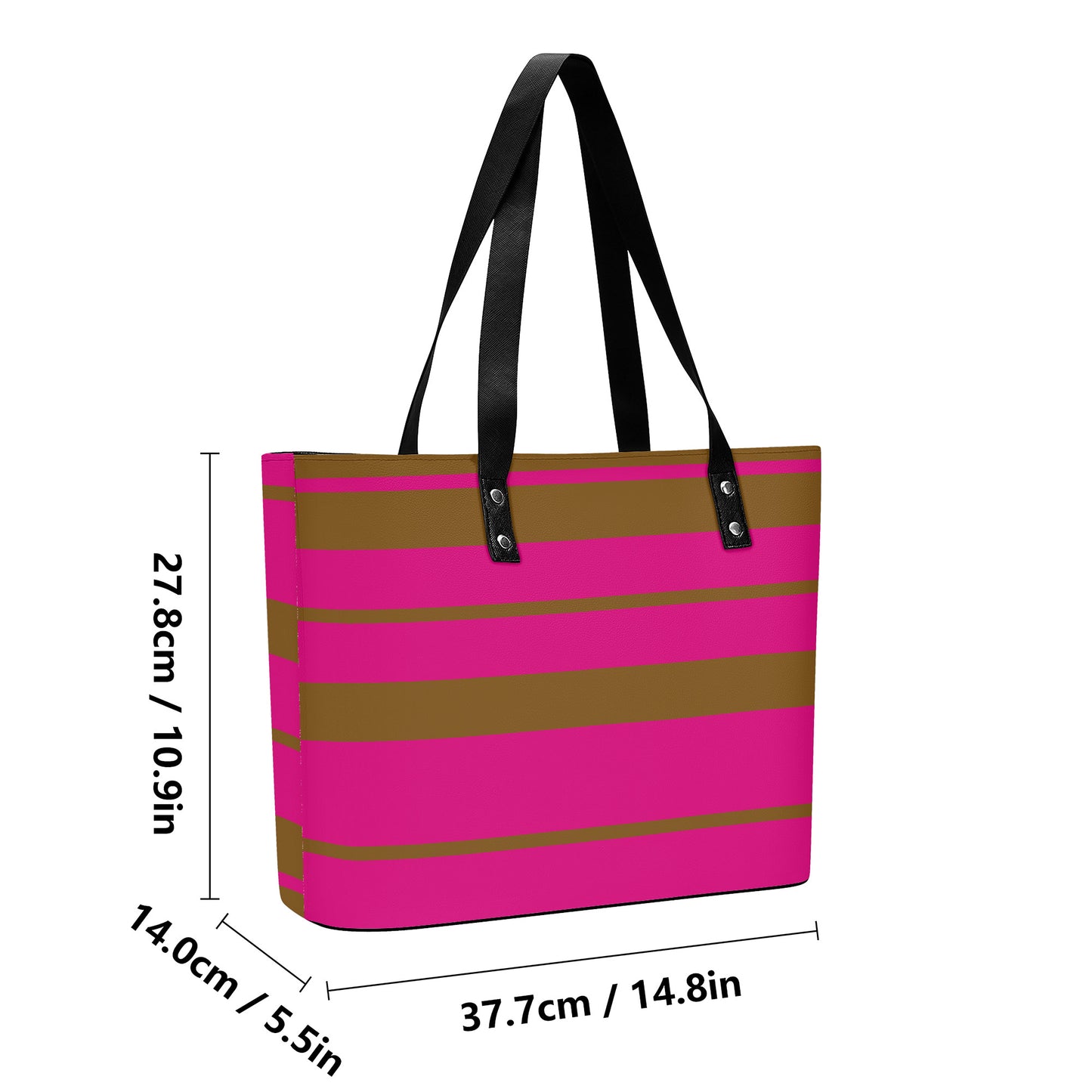 Snooty Fox Art Women's PU Leather Handbag - Stripes