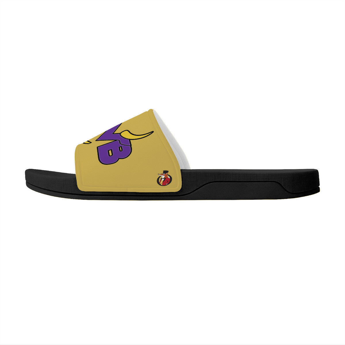 Snooty Fox Art Slide Sandals - GWB - Black D30 Soul