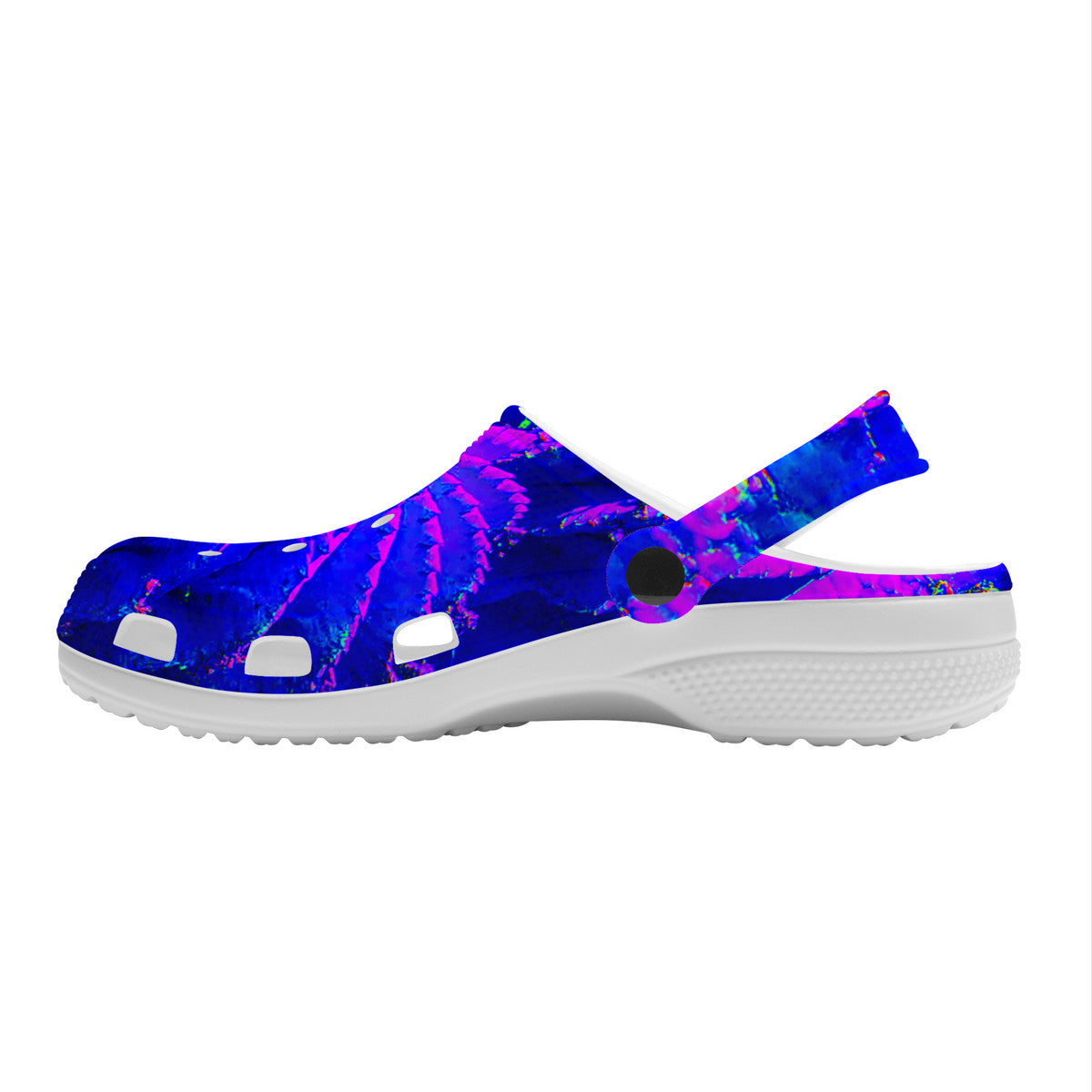 Snooty Fox Art Crocs Clogs - Neon Purple