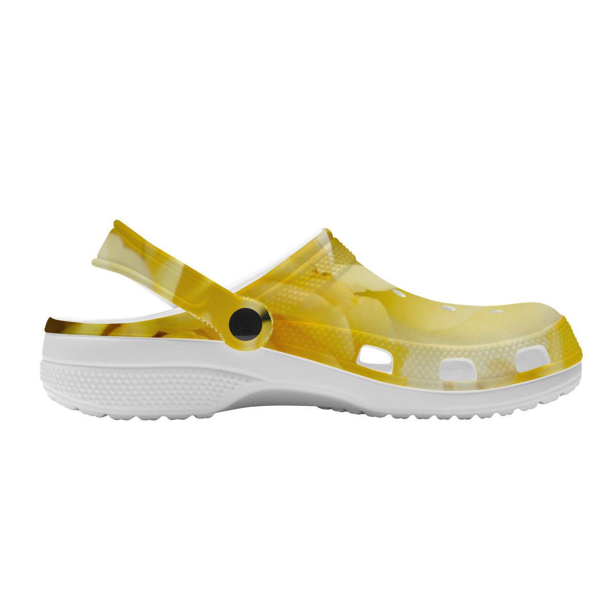 Snooty Fox Art Crocs Clogs - Yellow Rose Blooms