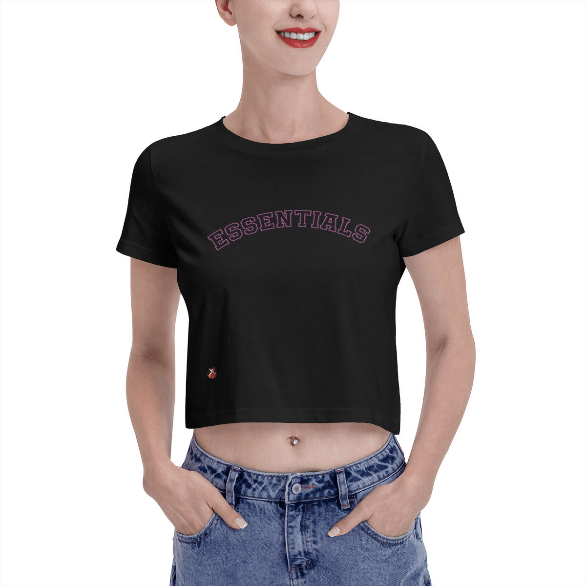 Snooty Fox Art Women's Crop Top T-shirt - Essentials