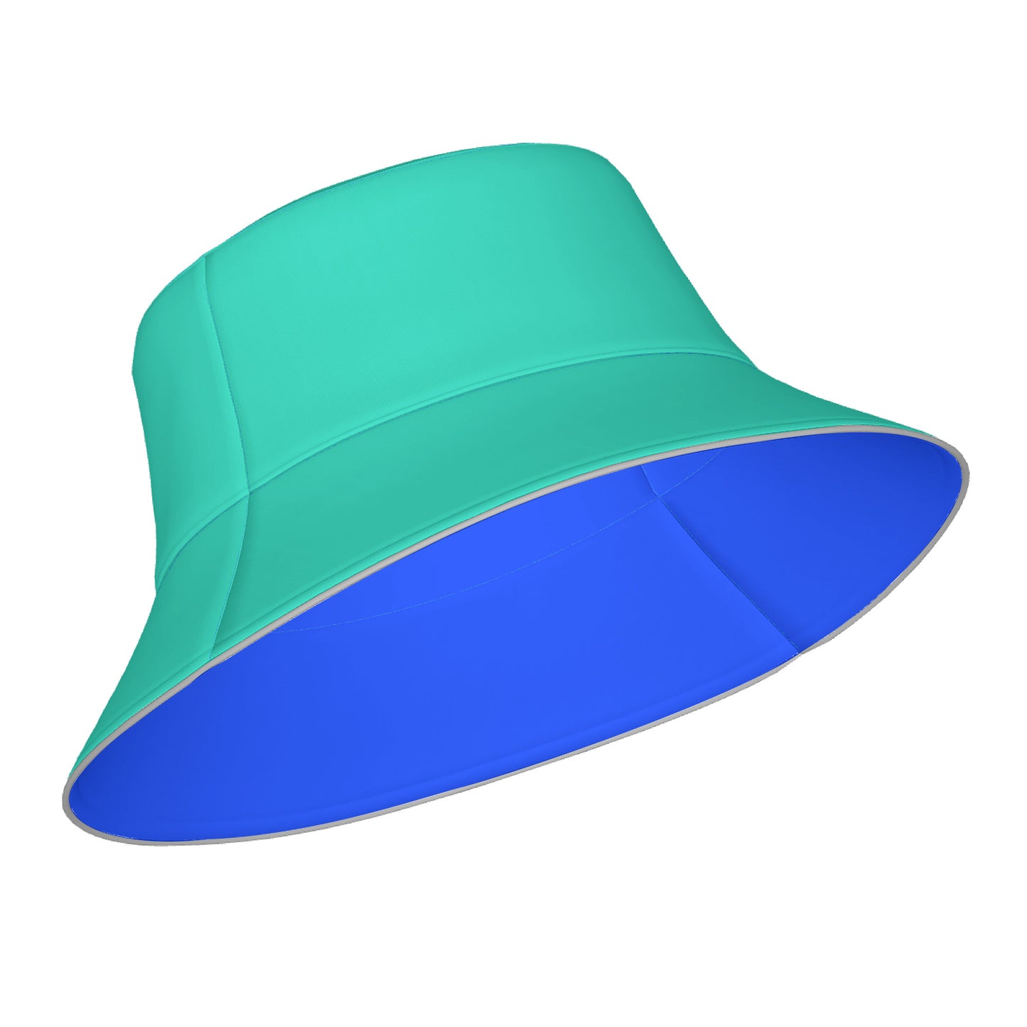 Snooty Fox Art Reflective Bucket Hat - Blue and Green