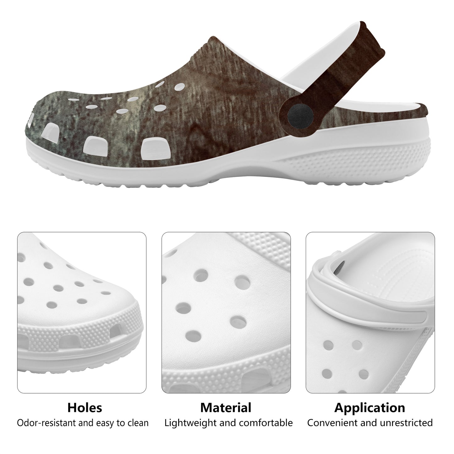 Snooty Fox Art Crocs Clogs - Swirls