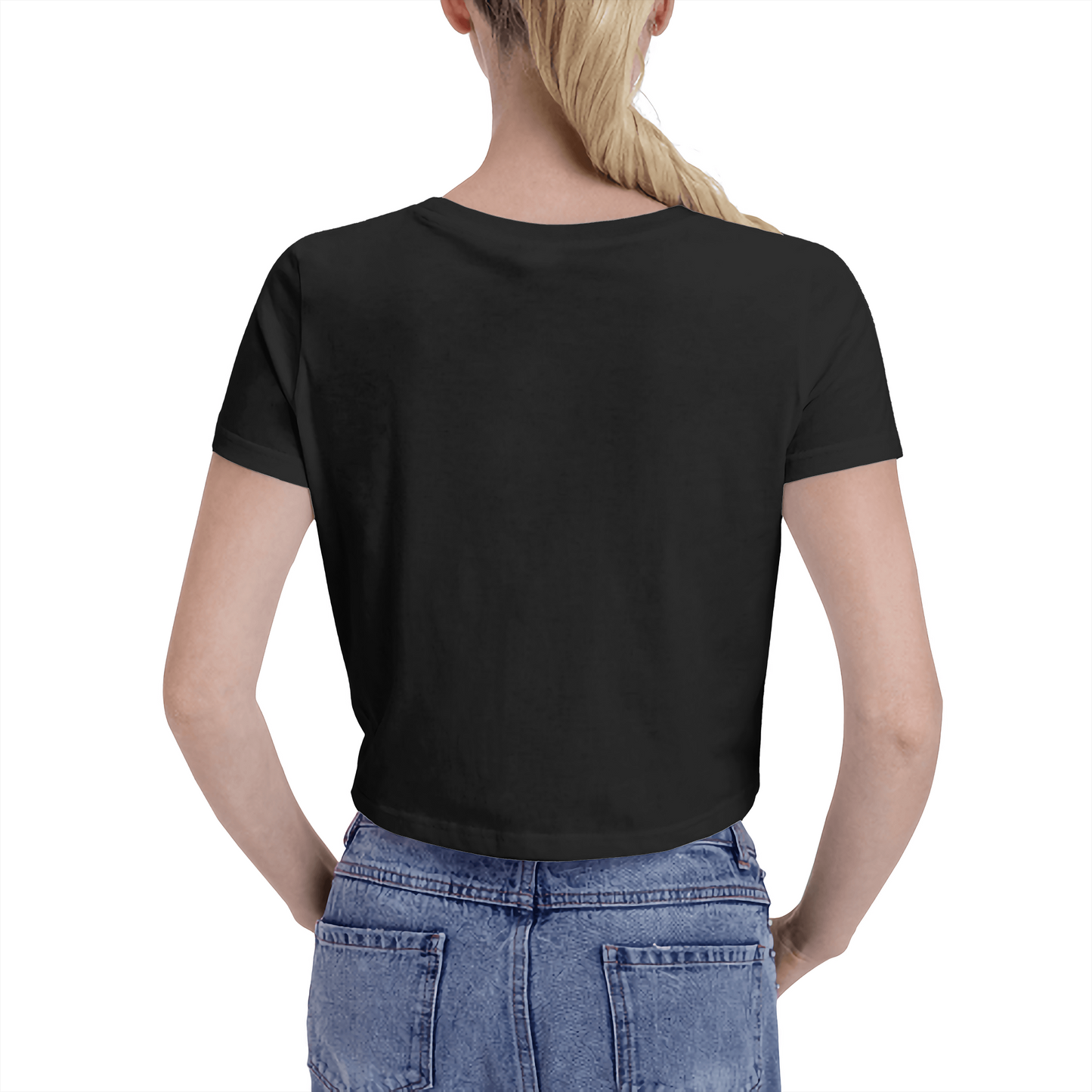Snooty Fox Art  Women's Crop Top T-shirt - Fahion Flag