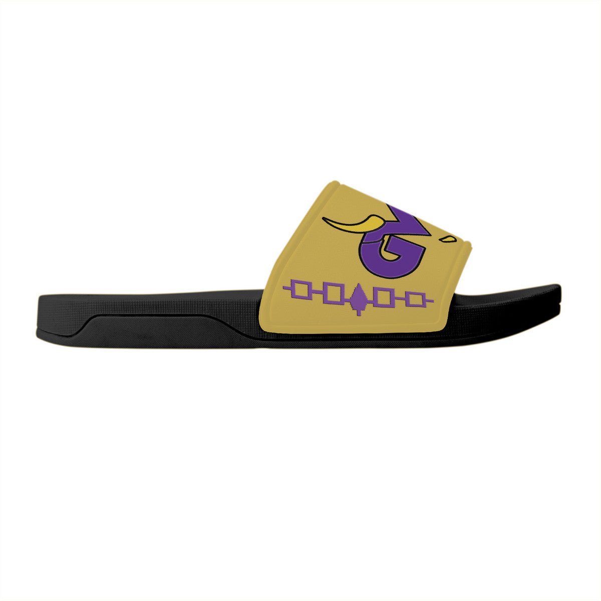 Snooty Fox Art Slide Sandals - GWB - Black D30 Soul
