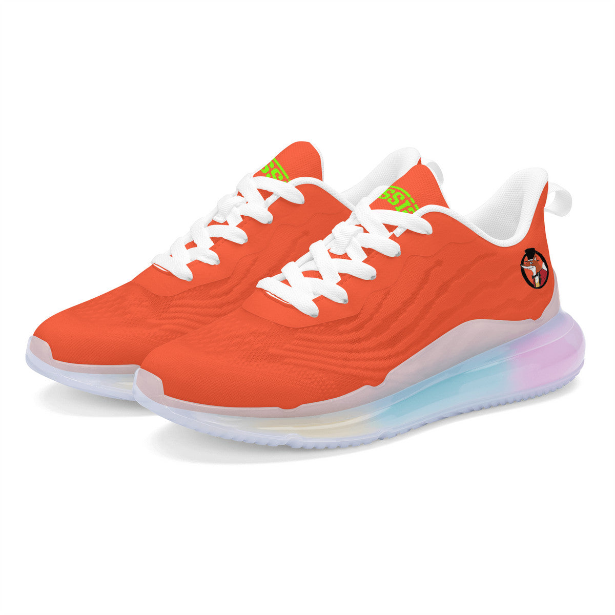 Snooty Fox Art Women's Rainbow Atmospheric Cushion Running Shoes Mex Orange