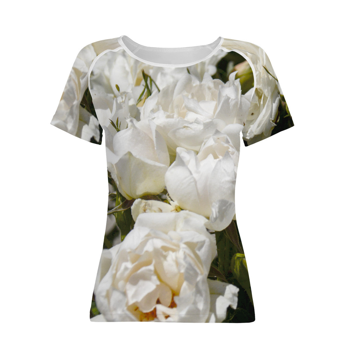 Snooty Fox Art T shirt - All Over White Roses