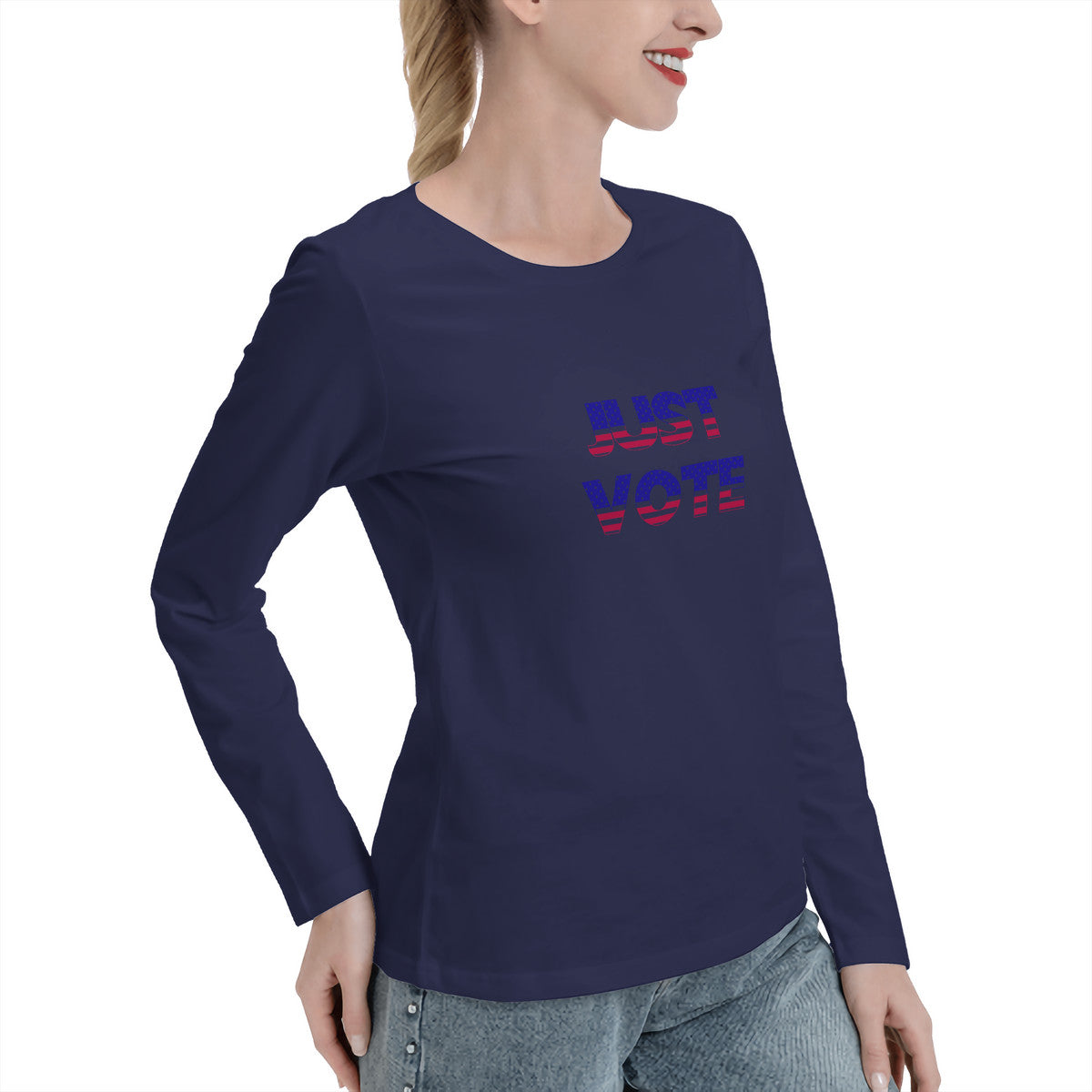 Snooty Fox Art Women's Long Sleeve T-Shirts - Just Vote