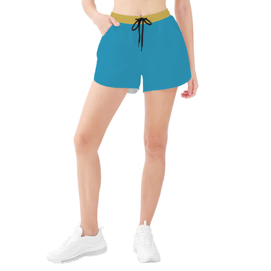 Snooty Fox Art Women's Casual Shorts - Light Blue