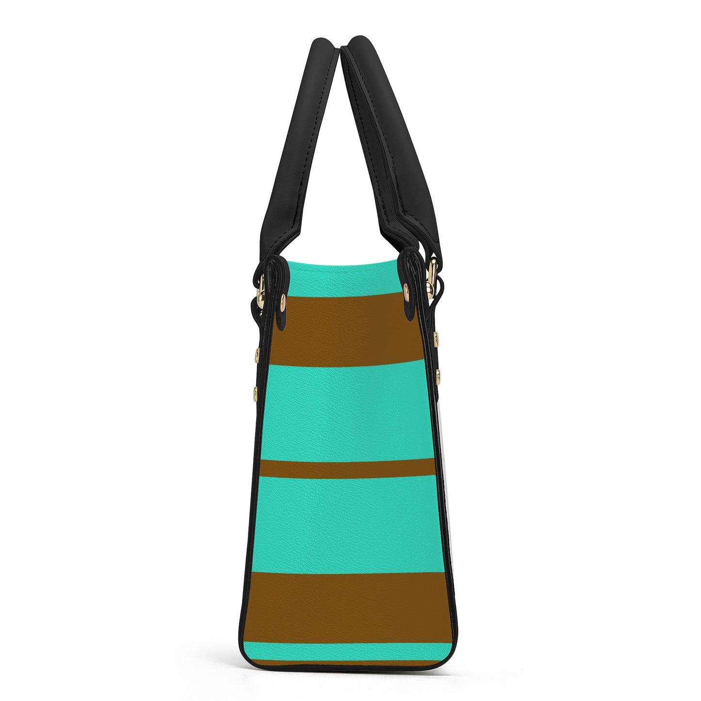Snooty Fox Art -SF_B3 Luxury Women PU Tote Bag - Black -