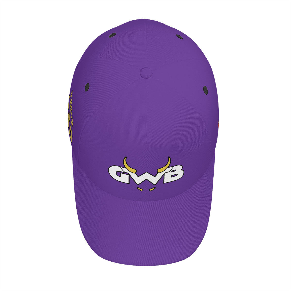 Snooty Fox Art - HC_T9 Curved Brim Baseball Cap (AOP) - GWB Proud Dad