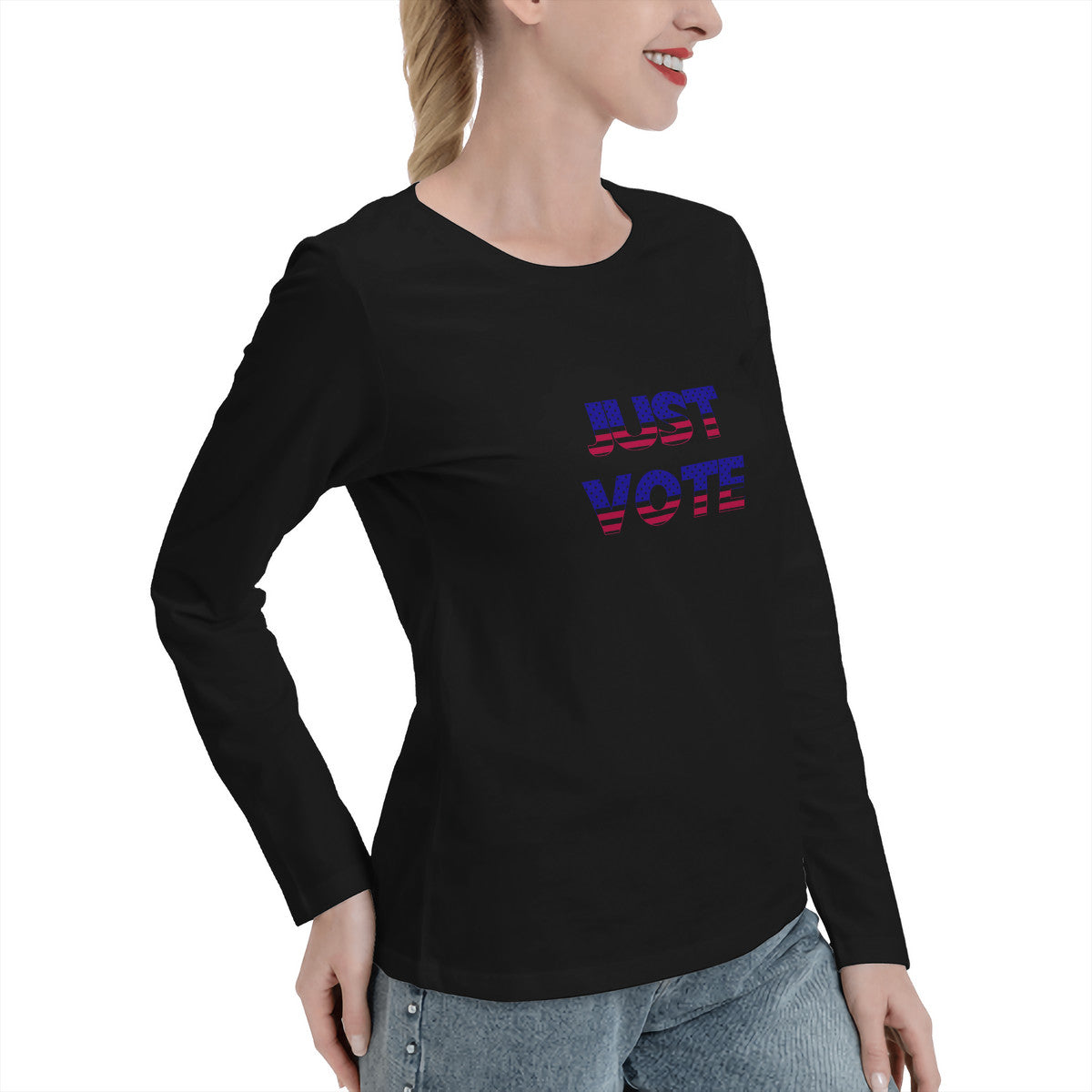 Snooty Fox Art Women's Long Sleeve T-Shirts - Just Vote