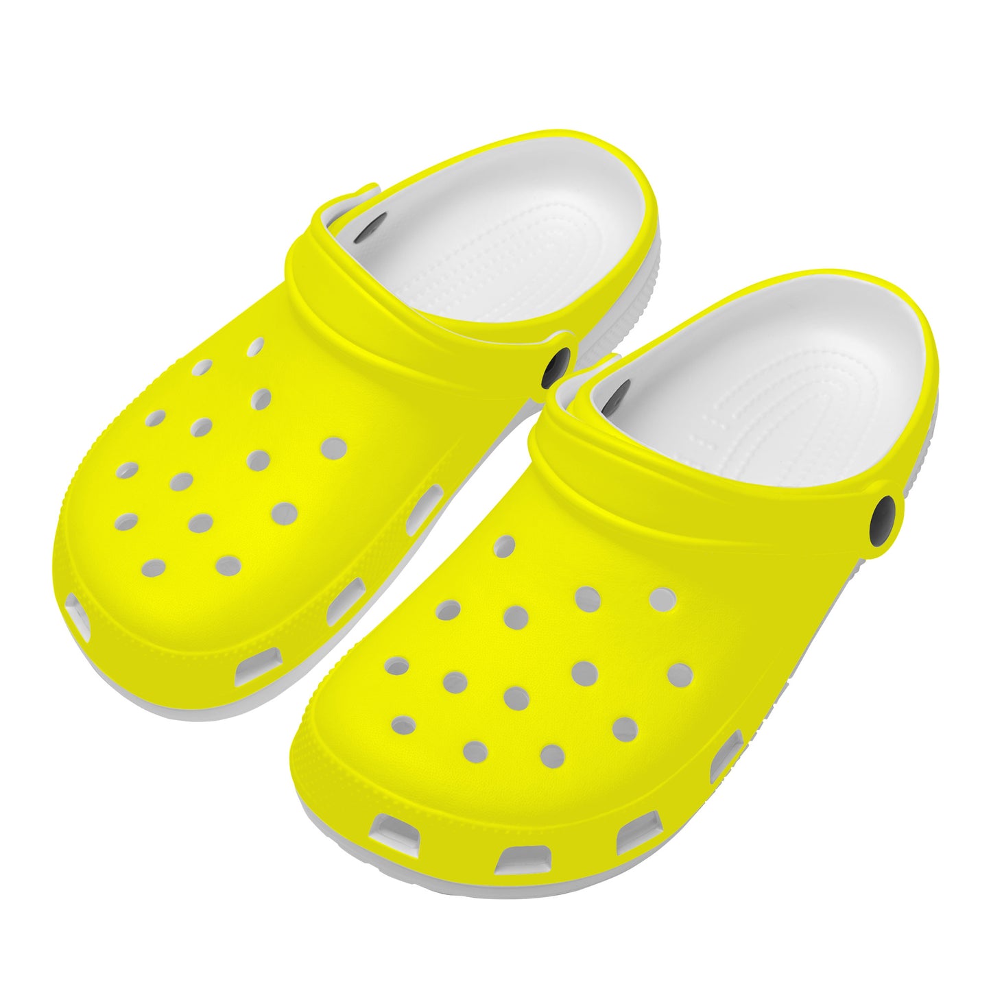 Snooty Fox Art Crocs Clogs - Bright Yellow