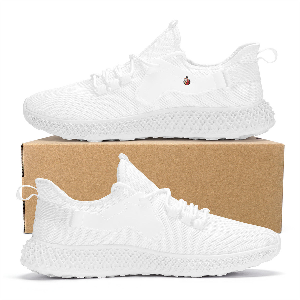 Snooty Fox Art  - SF_S37 New Arrival Mesh Knit Shoes - Fox Logo