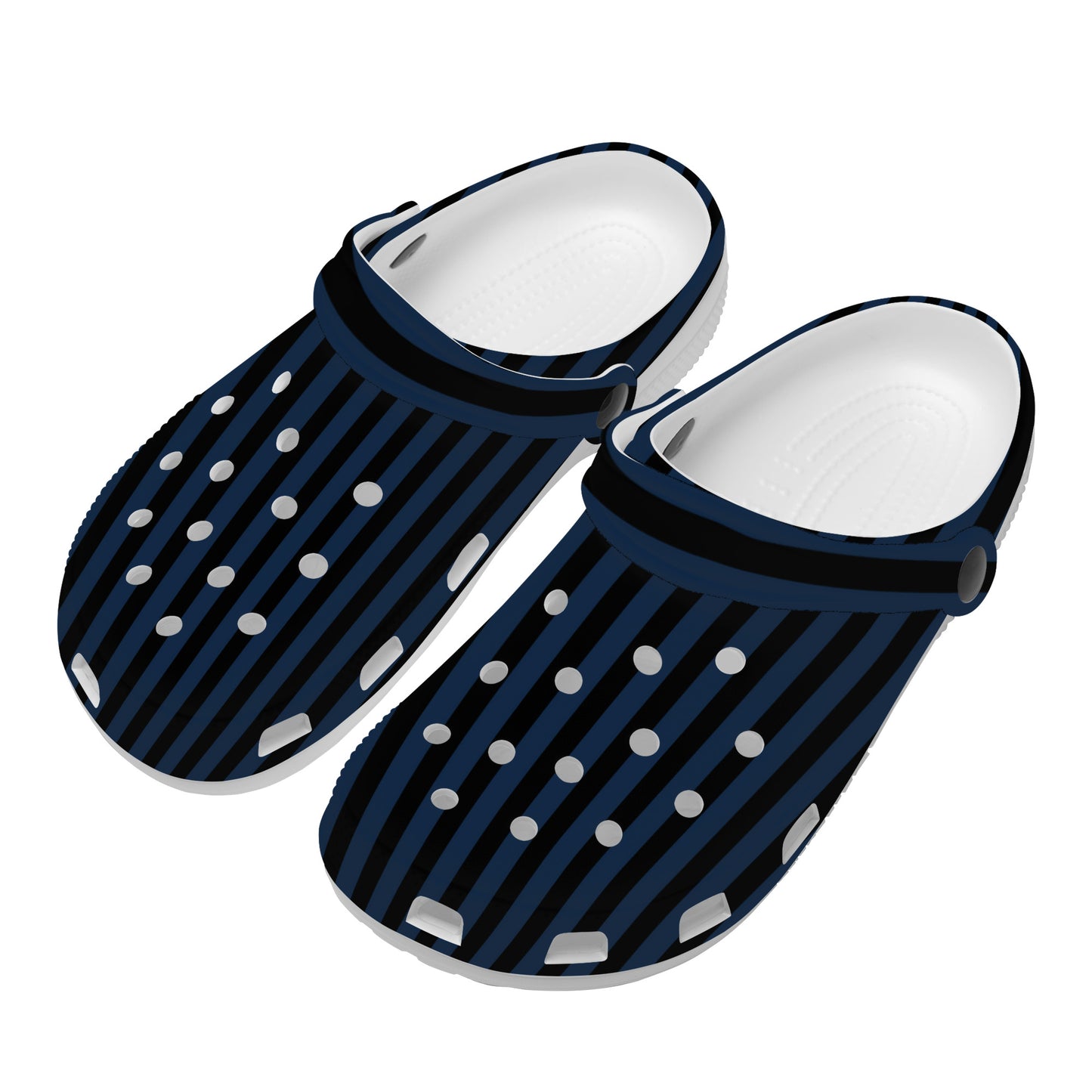 Snooty Fox Art Crocs Clogs - Black & Blue