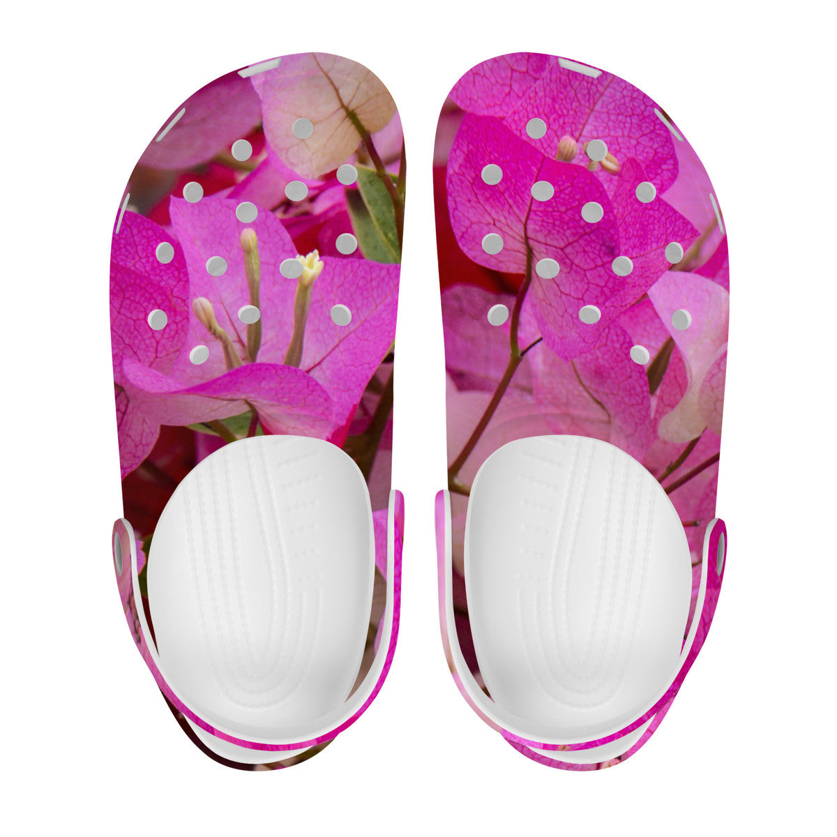 Snooty Fox Art Crocs Clogs - Pink Boogie Blooms