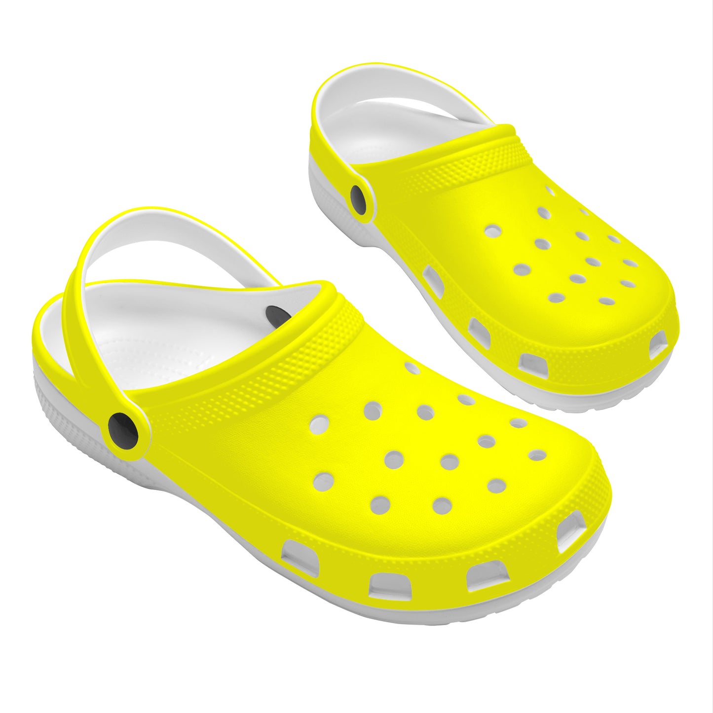 Snooty Fox Art Crocs Clogs - Bright Yellow