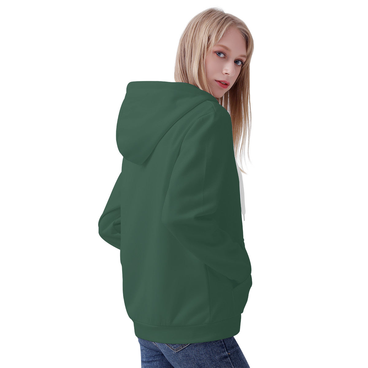 Sooty Fox Art - D57 Women's All Over Print Zip Hoodie - Mission Hills Nursery Logo Exclusive