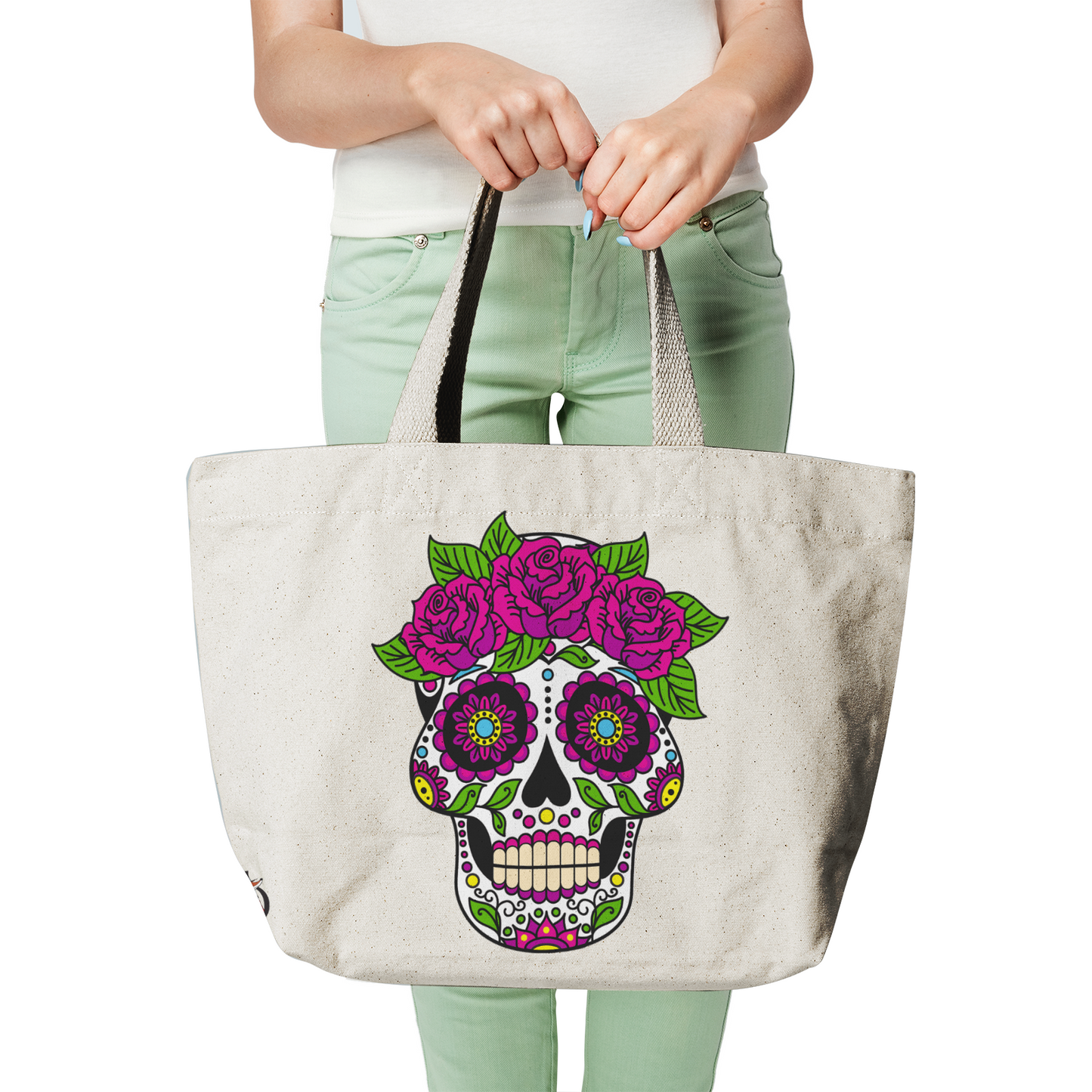 Snooty Fox Art Heavy Duty and Strong Natural Canvas Tote Bags - Catrina