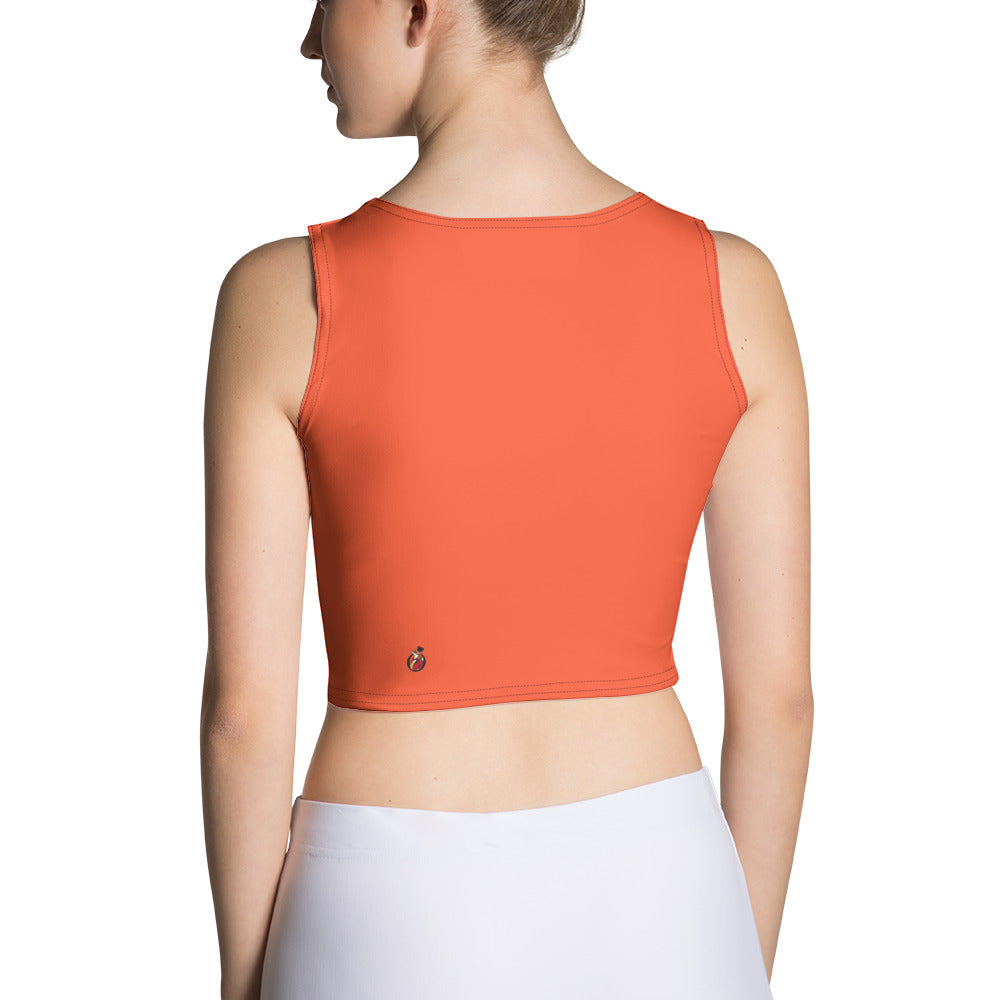 Snooty Fox Art Crop Top - Pumpkin