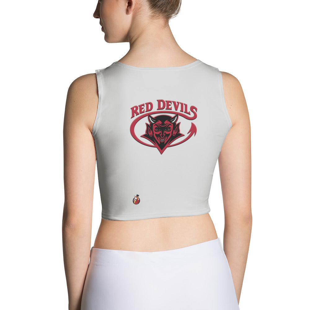 Snooty Fox Art Crop Top - Red Devil