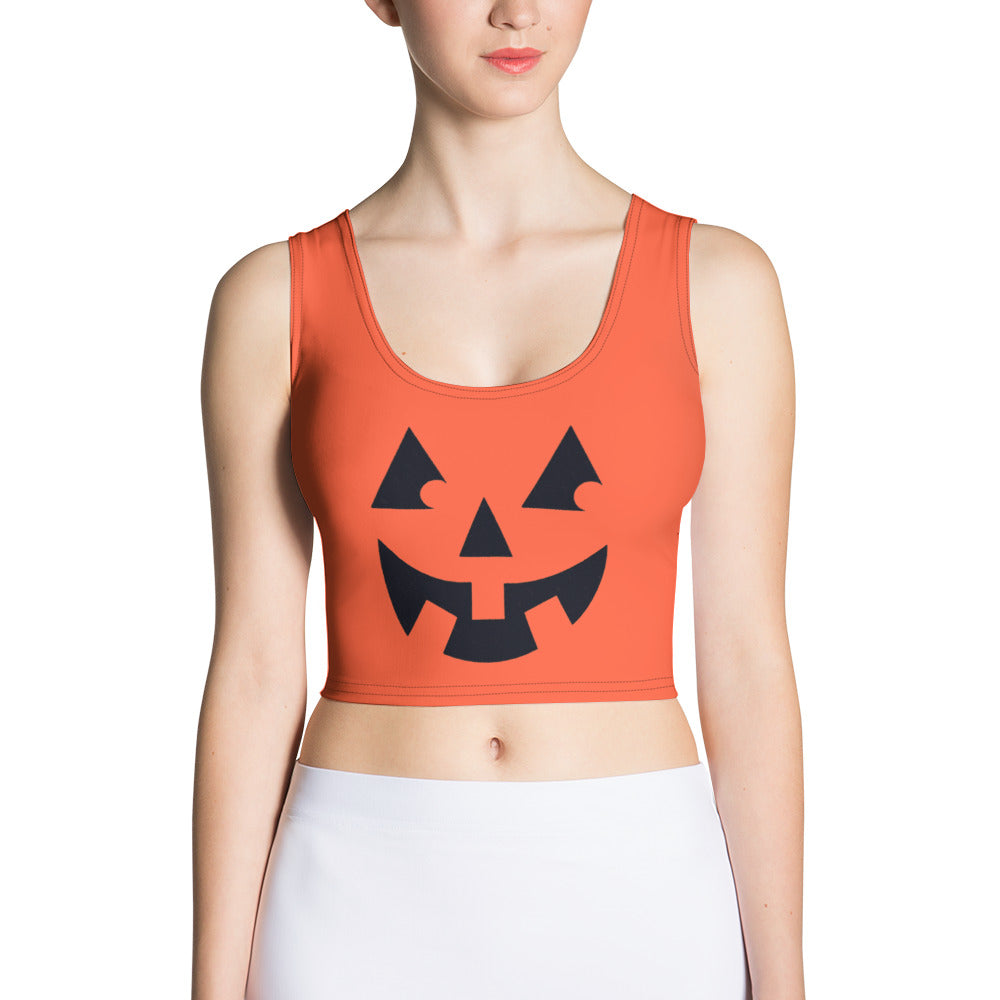 Snooty Fox Art Crop Top - Pumpkin