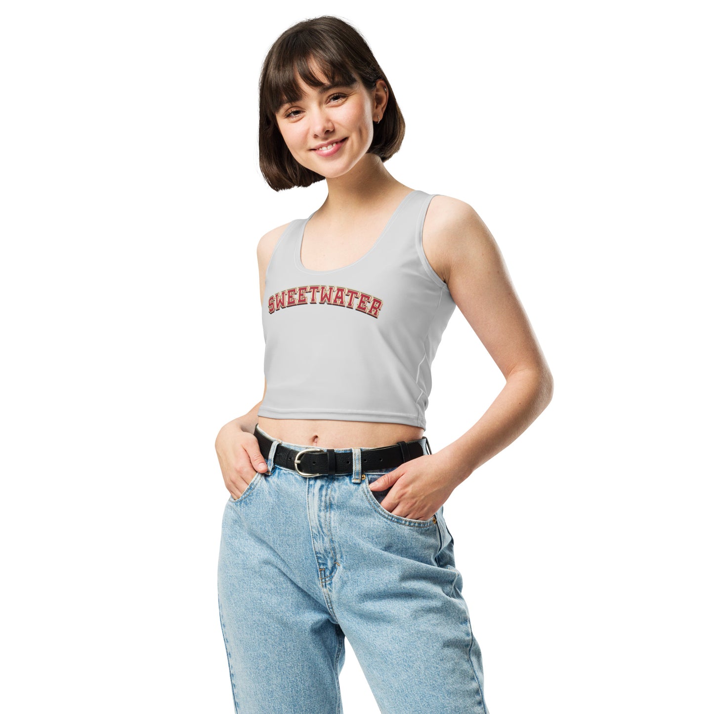 Snooty Fox Art Crop Top - Red Devil