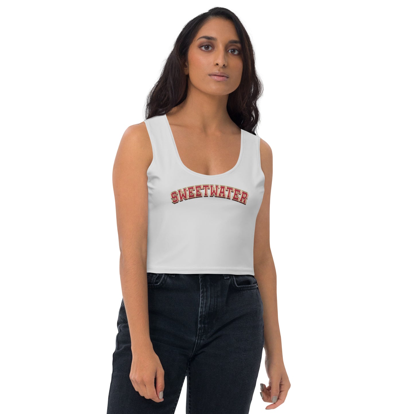 Snooty Fox Art Crop Top - Red Devil