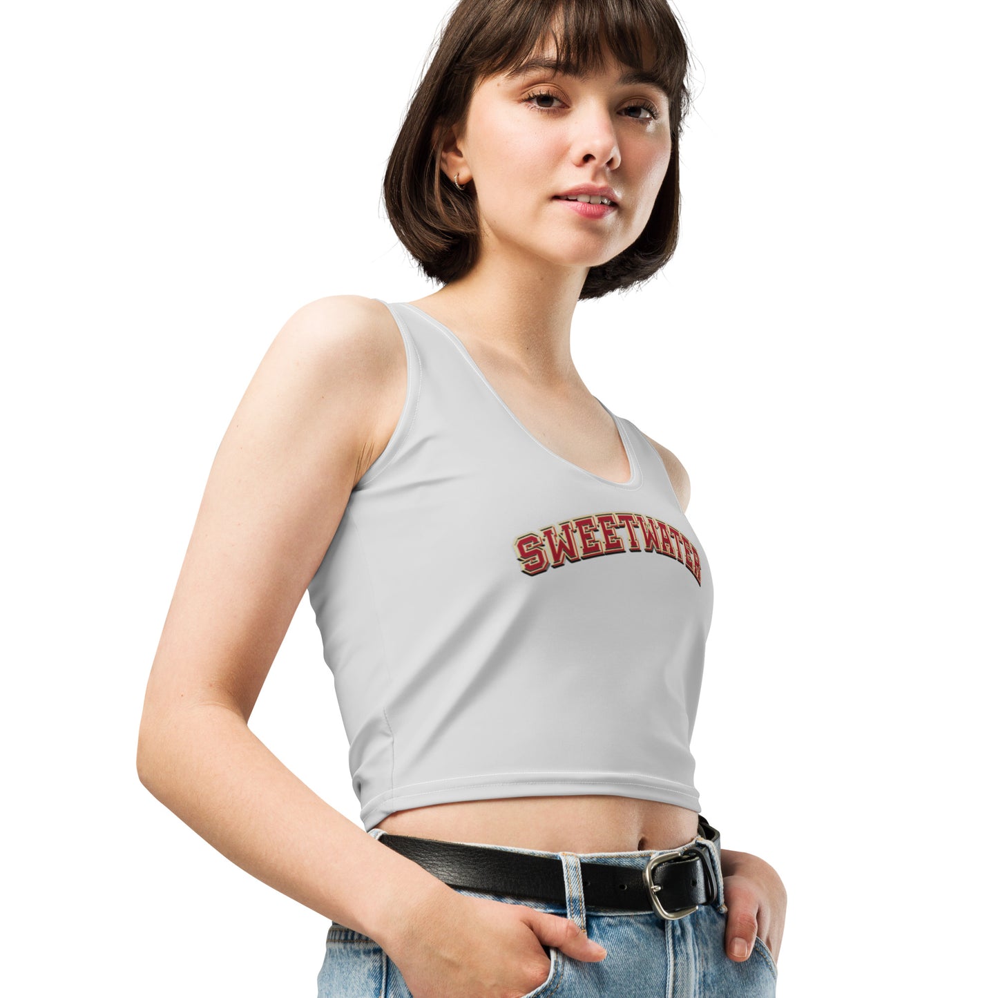 Snooty Fox Art Crop Top - Red Devil