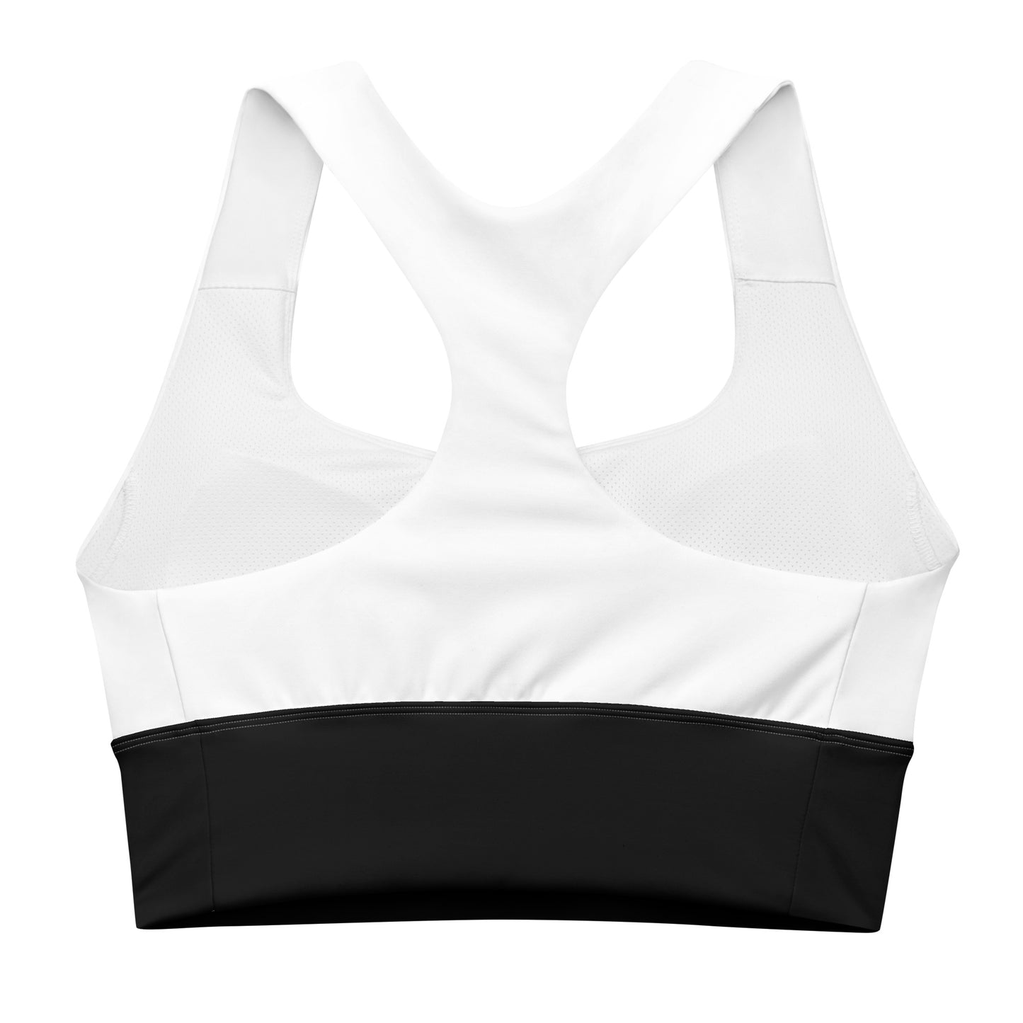 Snooty Fox Art Longline Sports Bra - Black Band